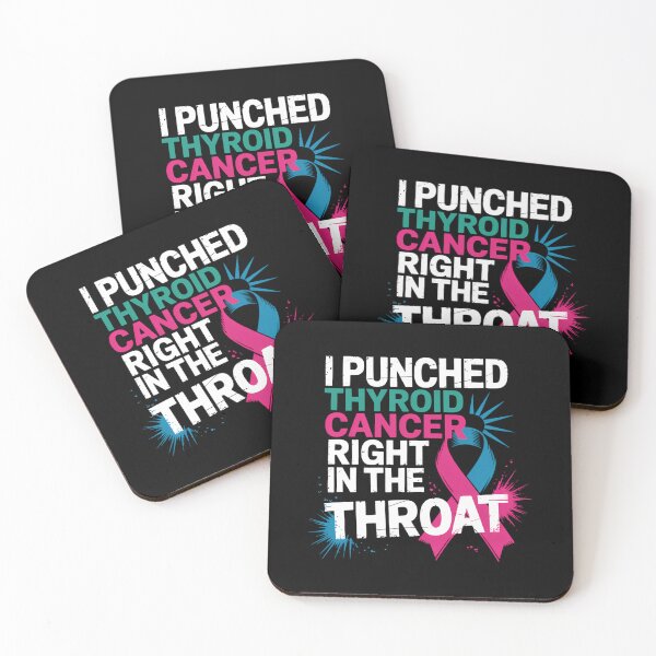Item preview, Thyroid Cancer Survivor Awareness Punched In The Throat designed and sold by Sunset4Bones.