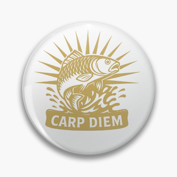 Item preview, Carp Diem Bowfishing Design | Funny Carp Fishing Pun Artwork designed and sold by CrossCurrent Designs.