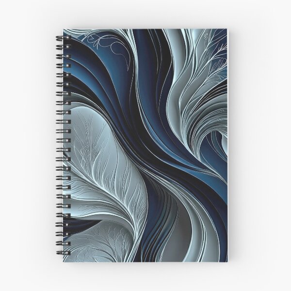 Item preview, Aire Dorado – Abstracto fluido índigo y plateado designed and sold by FutureImaging.