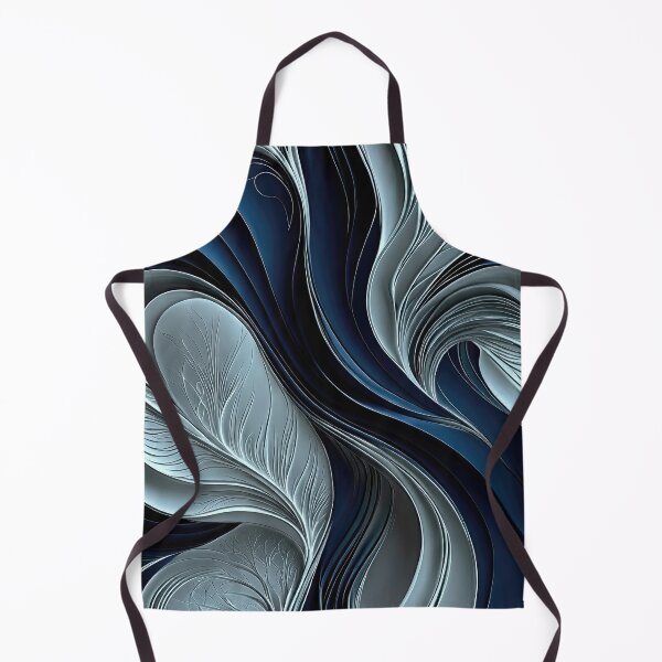 Item preview, Golden Air – Indigo & Silver Flowing Abstract designed and sold by FutureImaging.