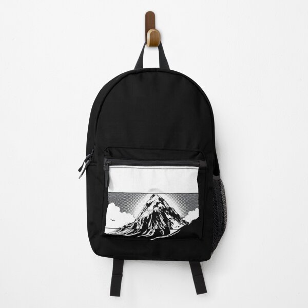 Item preview, Celestial Apex – Monochrome Mountain with Clouds - Pop Art Mountain Landscape Love  designed and sold by Benito Del Ray.