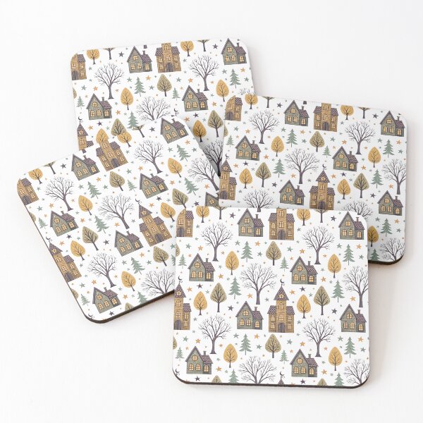 Item preview, Haunted Houses & Stars | Scandinavian Halloween designed and sold by Shuga-Design.