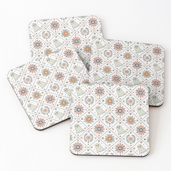 Item preview,  Geometric Ghosts & Rosettes | Nordic Halloween designed and sold by Shuga-Design.