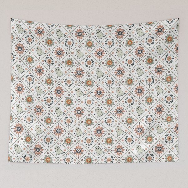 Item preview,  Geometric Ghosts & Rosettes | Nordic Halloween designed and sold by Shuga-Design.