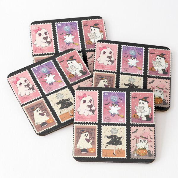 Item preview, Cute Halloween Postage stamp - cute ghost stamp designed and sold by Youngkev-arts.