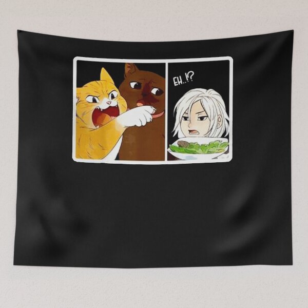 Item preview, Madoka Yelling and Garfield woman cat meme  designed and sold by BrittaJanice1.