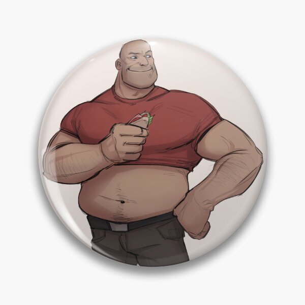 Item preview, Crop Top Heavy Weapons Guy designed and sold by sanguith-art.