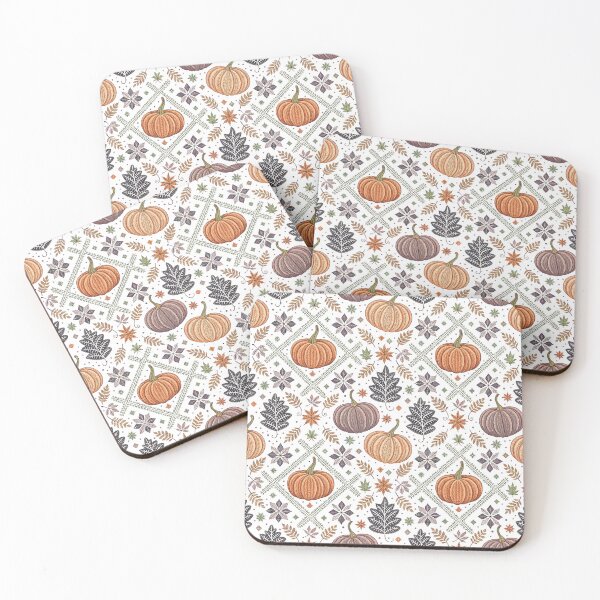 Item preview, Pumpkin & Leaf Scatter | Nordic Halloween designed and sold by Shuga-Design.