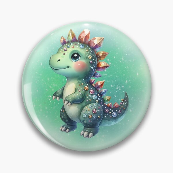 Item preview, Sparkly Gemstone Dinosaur Pretty Diamond Dino designed and sold by MoonMonkeyNbear.