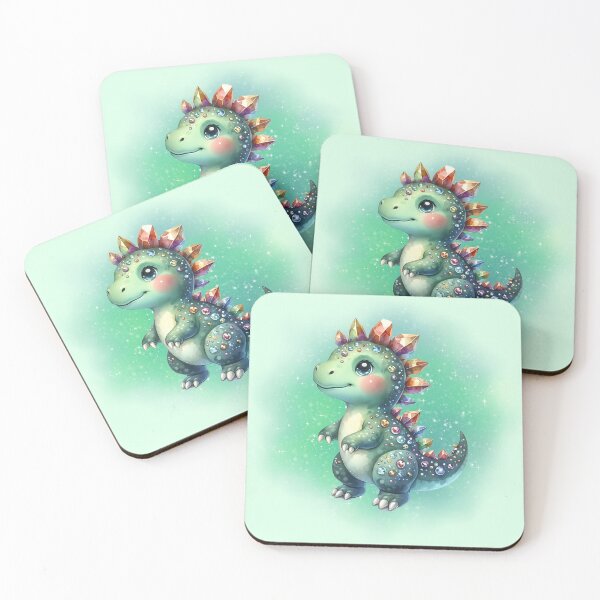 Item preview, Sparkly Gemstone Dinosaur Pretty Diamond Dino designed and sold by MoonMonkeyNbear.