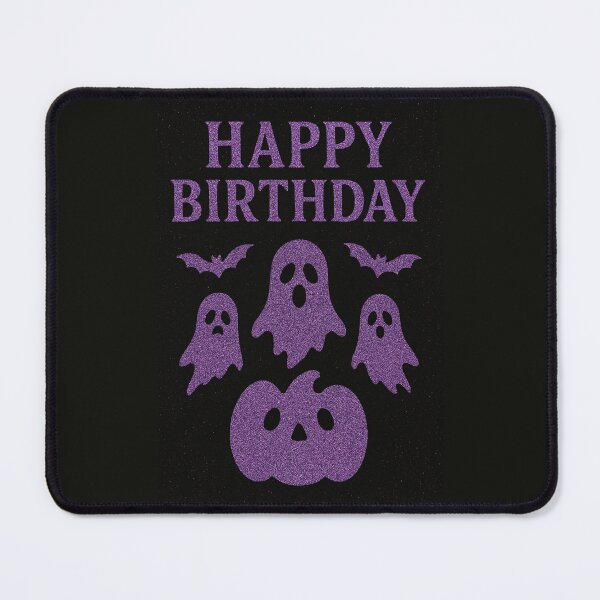 Item preview, Happy Birthday Halloween Glitter Ghosts and Bats designed and sold by Meandmyshop.