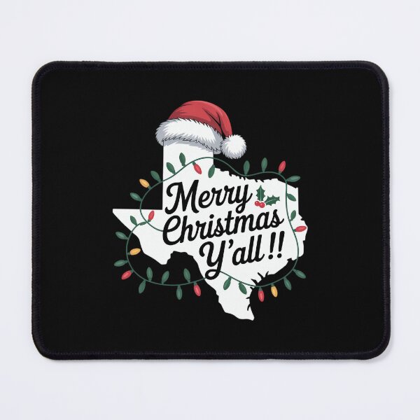Item preview, Merry Christmas Y'All Texas Map Santa designed and sold by Sunset4Bones.