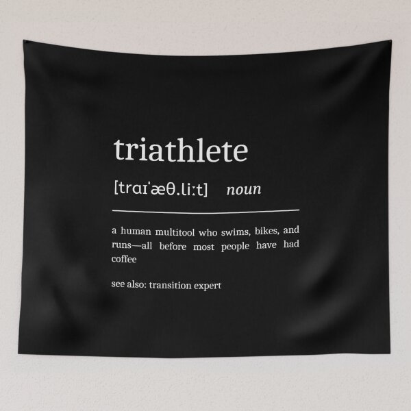 Item preview, Triathlete Definition Funny Triathlon Dictionary Motivational designed and sold by StrideSuccess.