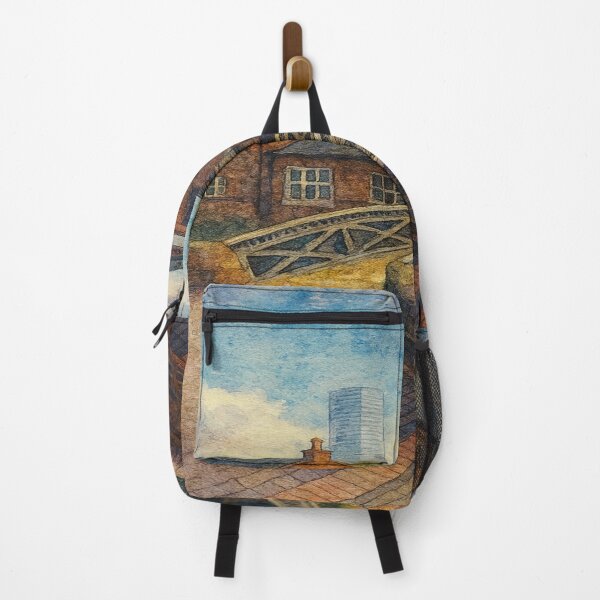 Item preview, Birmingham Canal Watercolor – Cityscape Art Print designed and sold by Mdlezieyes.