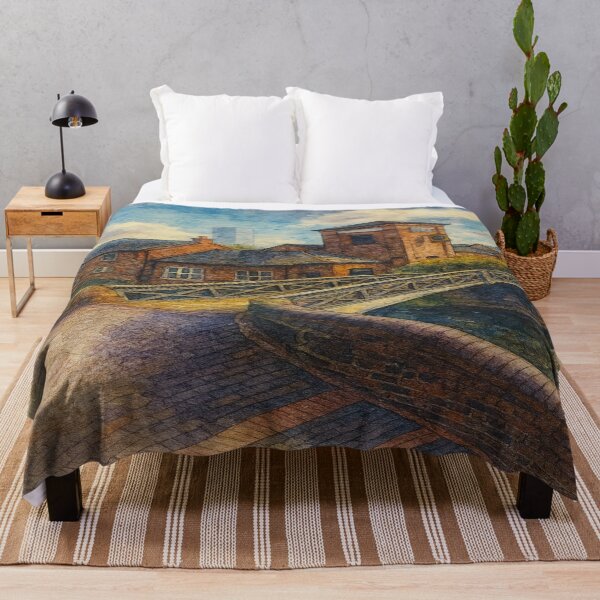 Item preview, Birmingham Canal Watercolor – Cityscape Art Print designed and sold by Mdlezieyes.
