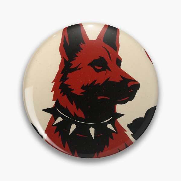 Item preview, German Shepherd Blood Moon Poster designed and sold by Flying Doggo.