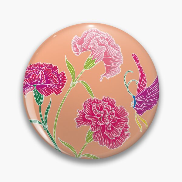 Item preview, Nyonya Carnations Batik Pattern  designed and sold by YoungLWorkshop.