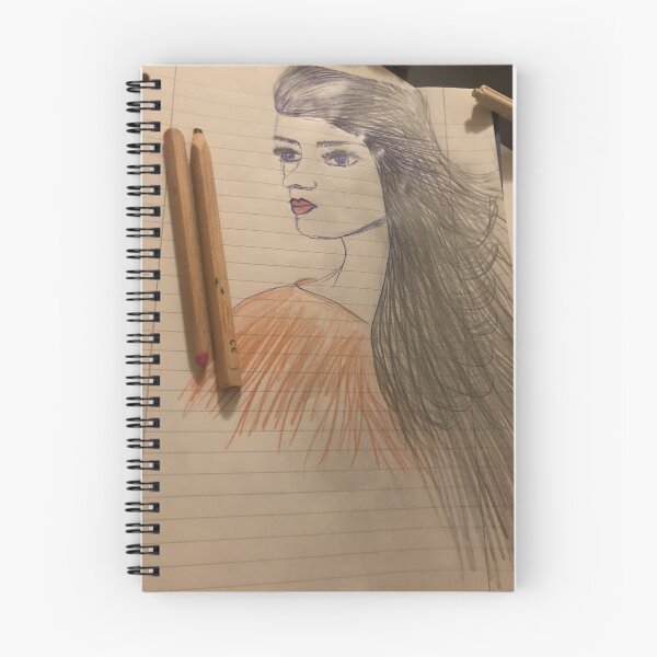 Item preview, „Gezeichnete Frau – Kunst auf Papier“ : „Drawn Woman – Art on Paper“ designed and sold by Yaroplanner.