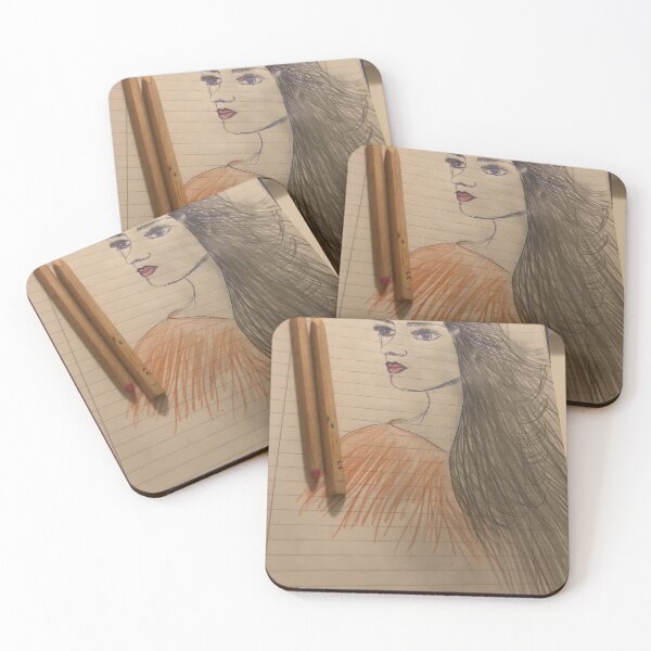 Item preview, „Gezeichnete Frau – Kunst auf Papier“ : „Drawn Woman – Art on Paper“ designed and sold by Yaroplanner.