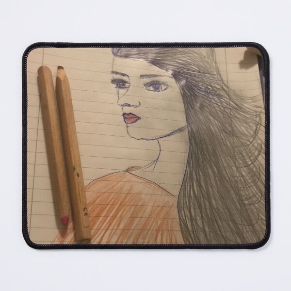 Item preview, „Gezeichnete Frau – Kunst auf Papier“ : „Drawn Woman – Art on Paper“ designed and sold by Yaroplanner.