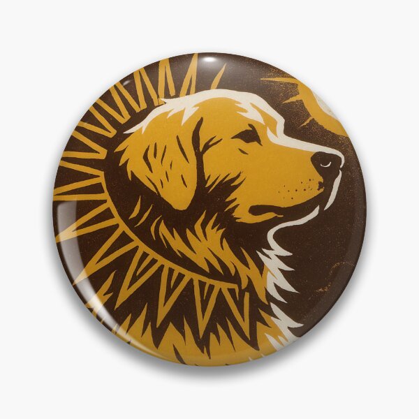 Item preview, Golden Retriever Sunburst Poster designed and sold by Flying Doggo.