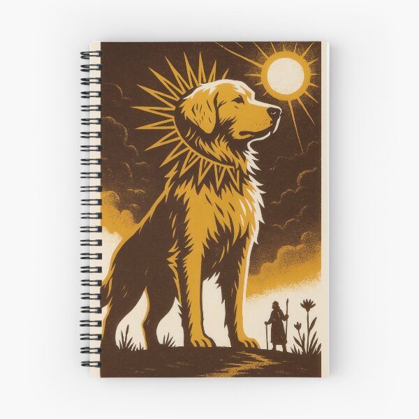 Item preview, Golden Retriever Sunburst Poster designed and sold by Flying Doggo.