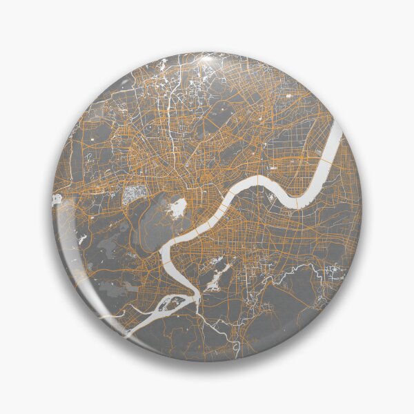 Item preview, Hangzhou City Map of Zhejiang, China - Bauhaus designed and sold by deMAP.