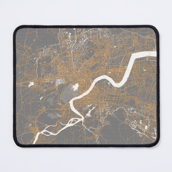 Item preview, Hangzhou City Map of Zhejiang, China - Bauhaus designed and sold by deMAP.