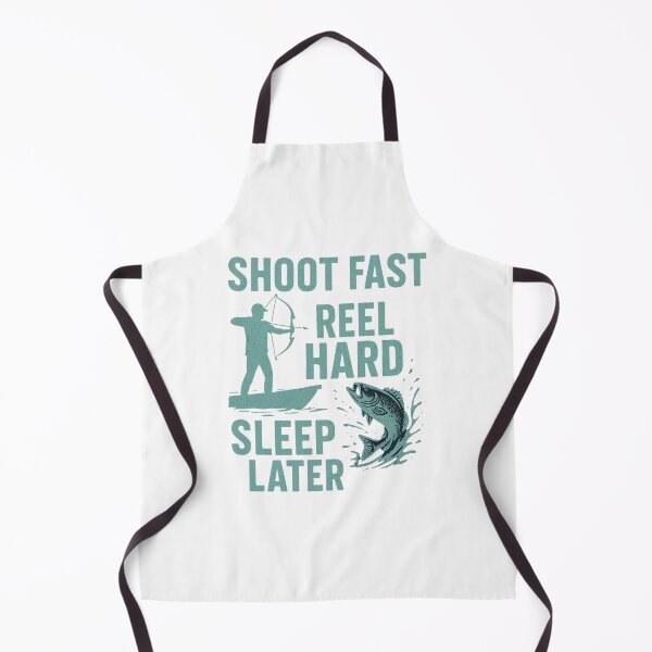 Item preview, Shoot Fast Reel Hard Sleep Later Bowfishing T-Shirt | Funny Archer Fisherman Design designed and sold by CrossCurrent Designs.