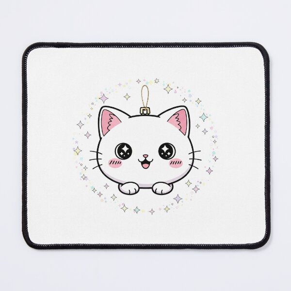 Item preview, Cute Kawaii Cat Christmas Ornament designed and sold by istoriadesign.
