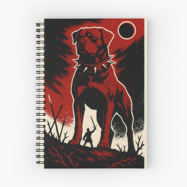 Item preview, Rottweiler Blood Eclipse Poster designed and sold by Flying Doggo.