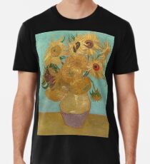 Vincent Willem van Gogh, 1889, Sonnenblumen / Vase mit zwölf Sonnenblumen, Öl auf Leinwand Artwork Premium T-Shirt