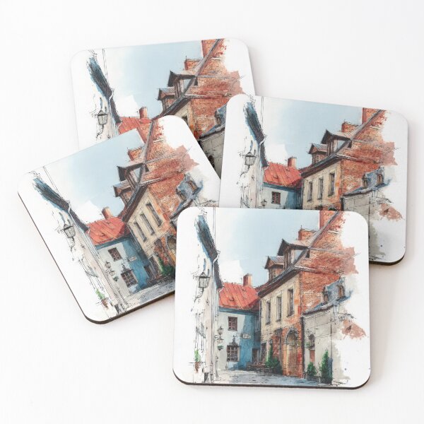 Item preview, Sketch of the old town #20 designed and sold by Proyava.Art.