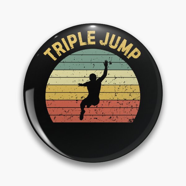 Item preview, Triple Jump Retro Sunset Triple Jumper Silhouette designed and sold by StrideSuccess.