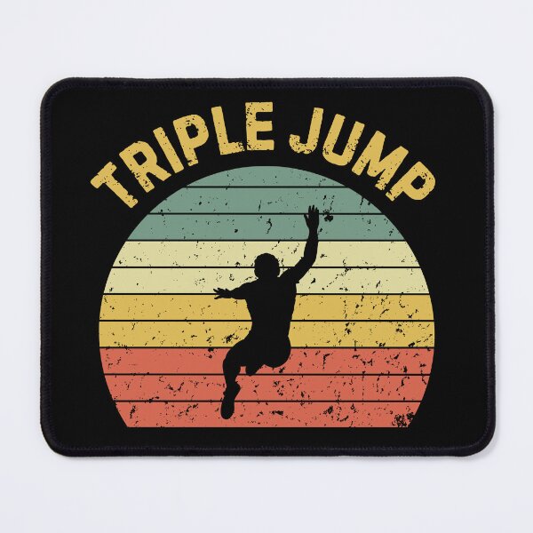 Item preview, Triple Jump Retro Sunset Triple Jumper Silhouette designed and sold by StrideSuccess.