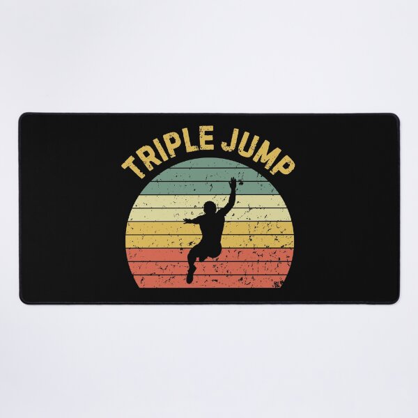 Item preview, Triple Jump Retro Sunset Triple Jumper Silhouette designed and sold by StrideSuccess.