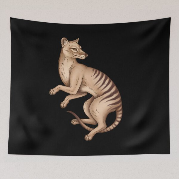 Item preview, Thylacine Tasmanian Tiger Cryptid Tasmanian Wolf Therian Furry designed and sold by Veymoth.