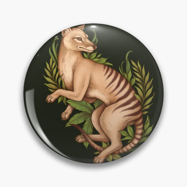 Item preview, Thylacine Tasmanian Tiger Cryptid Tasmanian Wolf Therian Furry designed and sold by Veymoth.