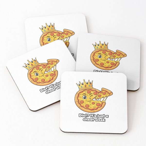 Item preview, Cheat Week Pizza King – Funny Food & Diet Humor Design designed and sold by Fandraw.