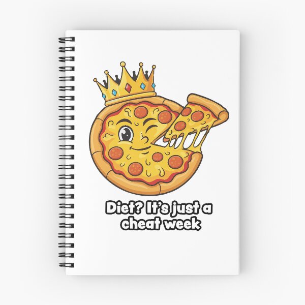 Item preview, Cheat Week Pizza King – Funny Food & Diet Humor Design designed and sold by Fandraw.