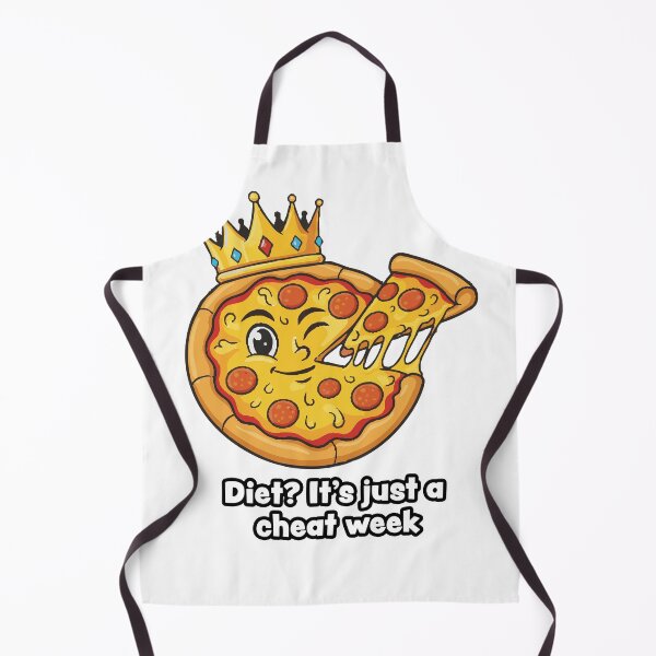 Item preview, Cheat Week Pizza King – Funny Food & Diet Humor Design designed and sold by Fandraw.