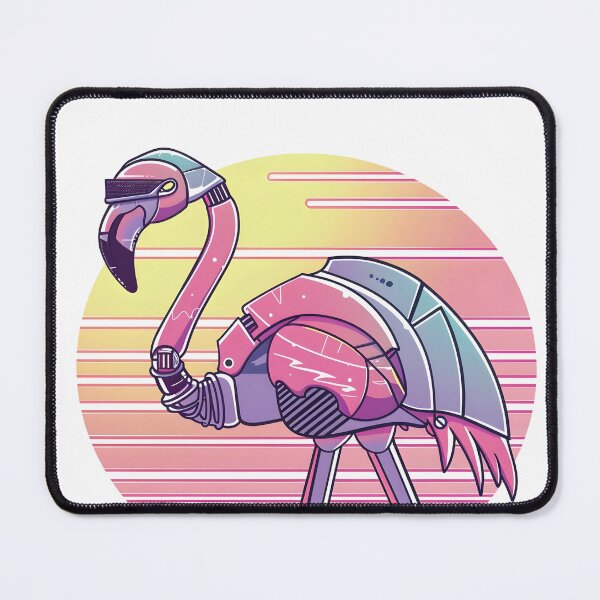 Item preview, Techno Flamingo Sunset designed and sold by Dpixelgalaxy.