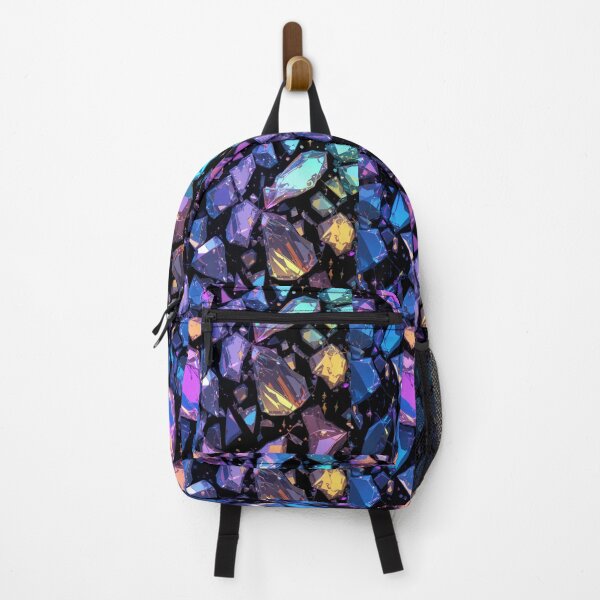 Item preview, Prismatic Crystal Shards on Black Background designed and sold by InezPhotography.