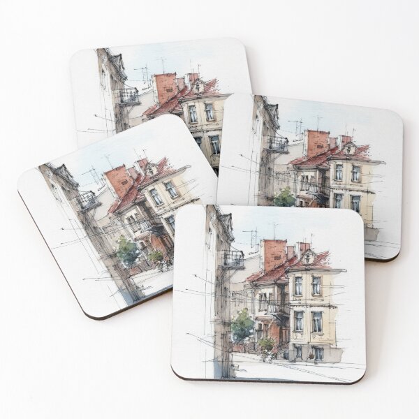 Item preview, Sketch of the old town #25 designed and sold by Proyava.Art.