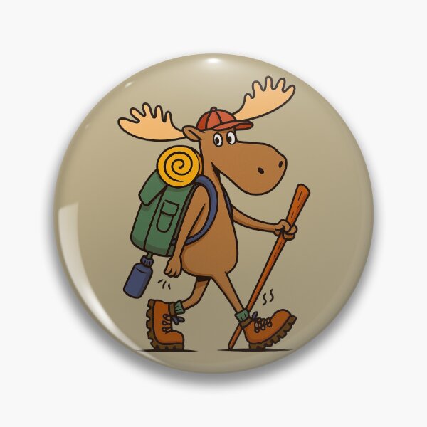Item preview, Funny Hiking Moose – Geek Developer Edition designed and sold by illustroken.