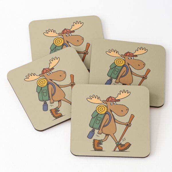 Item preview, Funny Hiking Moose – Geek Developer Edition designed and sold by illustroken.