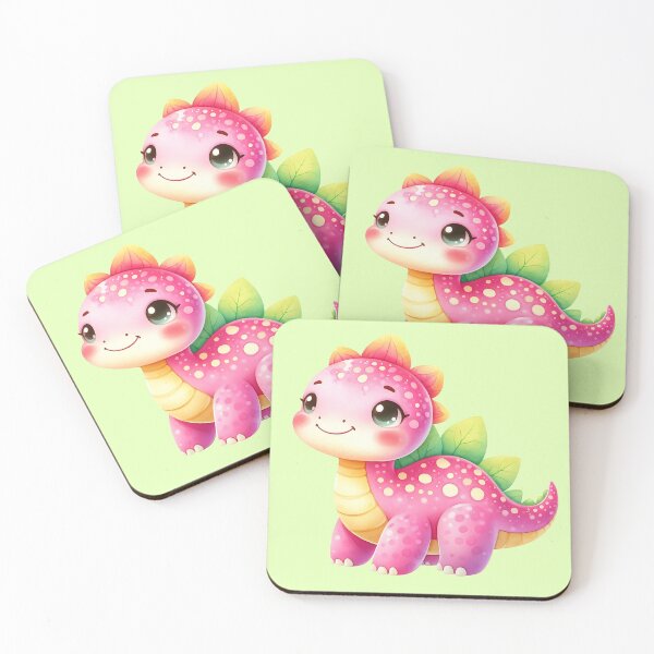 Item preview, Cute Pink Baby Dinosaur Pretty designed and sold by MoonMonkeyNbear.