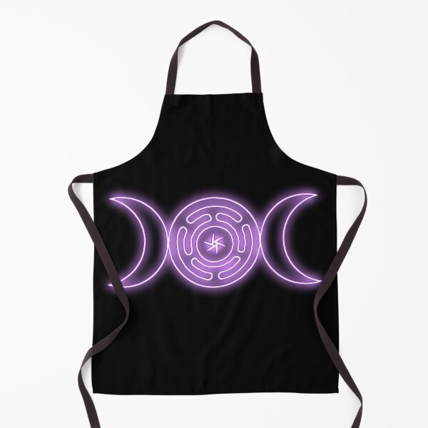 Item preview, Neon Purple Triple moon with Hekate's wheel designed and sold by Lune's crazy world.