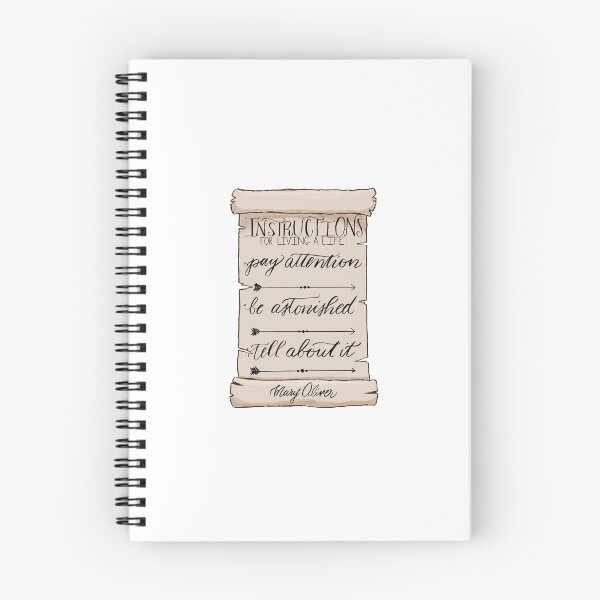 Item preview, Mary Oliver's Instructions for Living a Life designed and sold by CraftedbyCaelie.