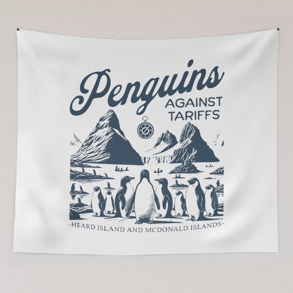 Item preview, Penguins Against Tariffs designed and sold by RussellSosaC.